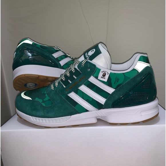 x Undefeated x Adidas | Shoes | Bape Undefeated X Adidas Zx 800 Sz 95 Fy885 Cgreenftwhitegum3 Deadstock | Poshmark